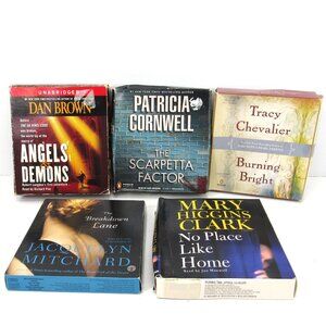 Audiobooks Lot of 5 On CDs Different Authors Different Titles Read Description